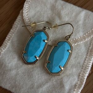Kendra Scott Turquoise-colored Drop Earrings